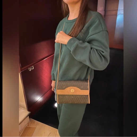 VINTAGE CHRISTIAN DIOR HONEYCOMB CROSSBODY - Picture 3 of 15